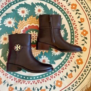 Tory Burch Brown Leather Boots